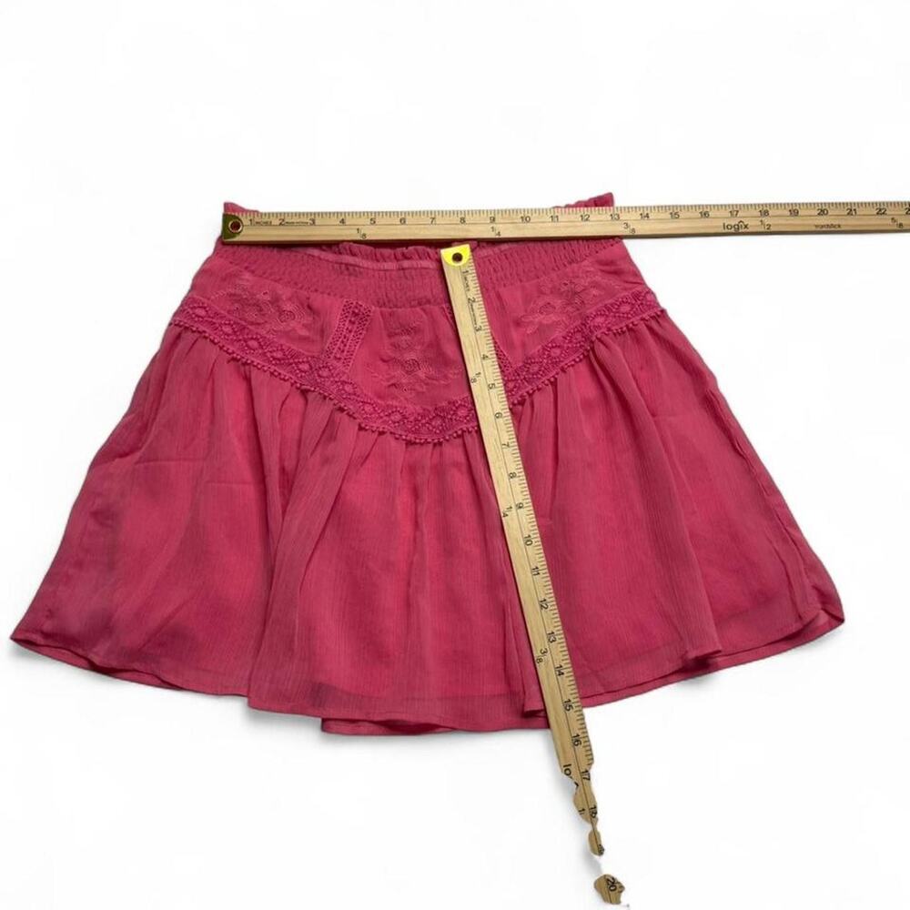 Miami Pink Flowly Layered Mini Skirt Women's size small Summer going out skirt - Picture 5 of 6